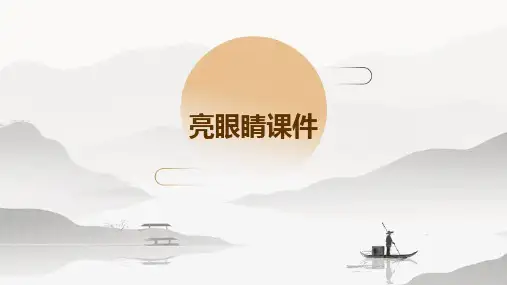 亮眼睛课件