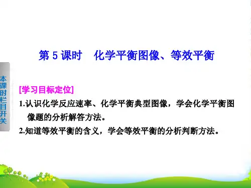 高中化学选修四课件：第二章 第三节 第5课时化学平衡图像、等效平衡PPT25张