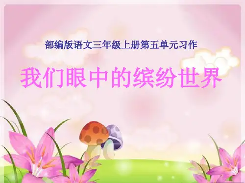 三年级上册语文第五单元习作例文课件(共13张PPT)