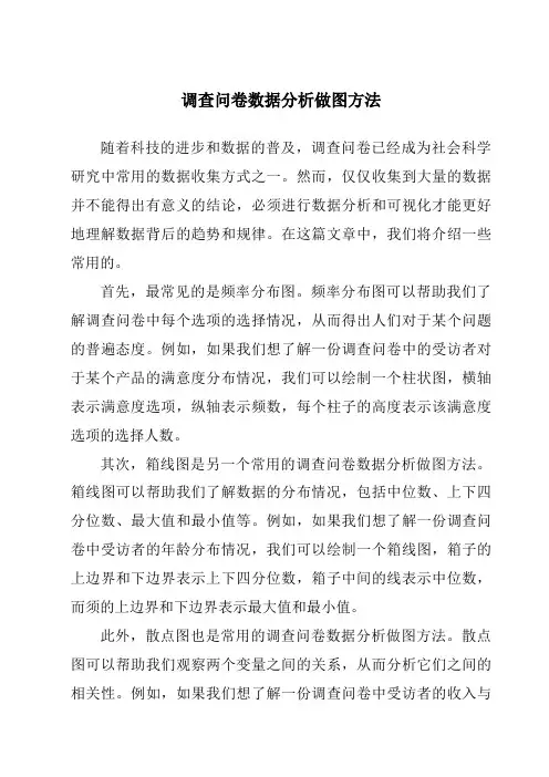 调查问卷数据分析做图方法