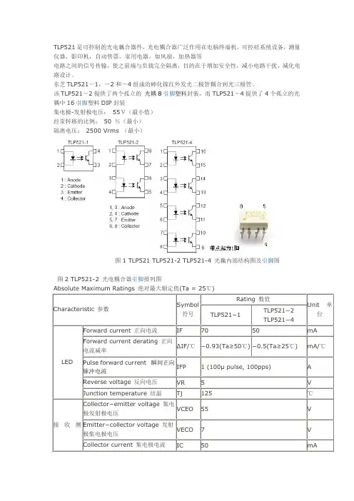(完整版)TPL521中文资料  光耦