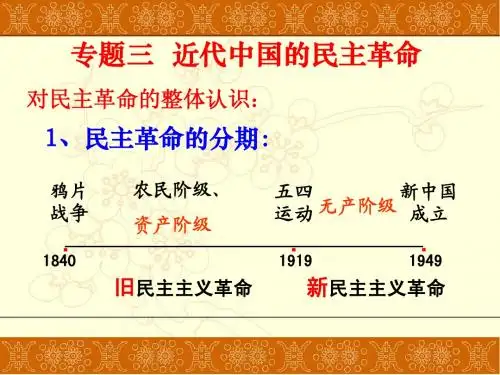 近代中国的民主革命
