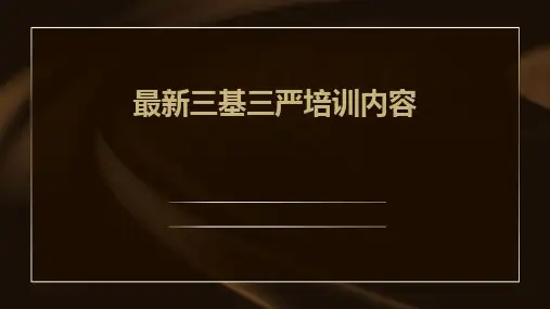 最新三基三严培训内容