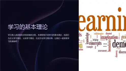 《学习的基本理论》课件