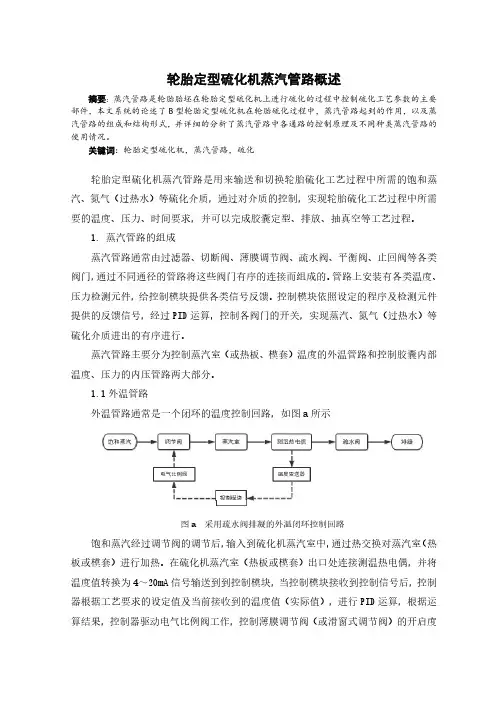 轮胎定型硫化机蒸汽管路概述