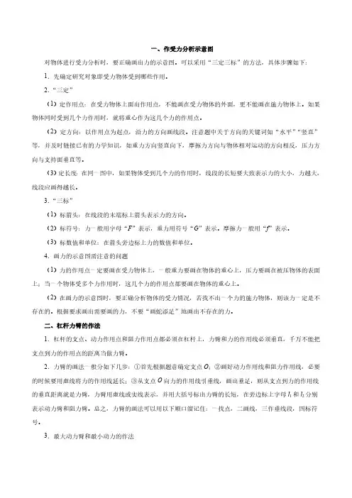 (中考物理)考点20 力学作图——备战2020年中考物理考点一遍过