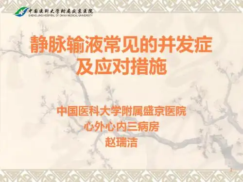 静脉输液并发症ppt课件