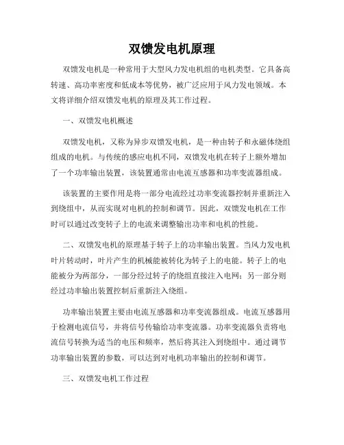 双馈发电机原理