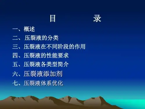 压裂液体系课件