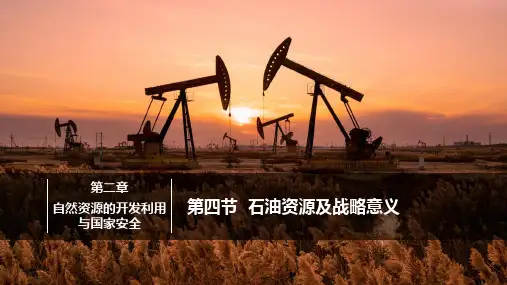 石油资源及战略意义ppt课件