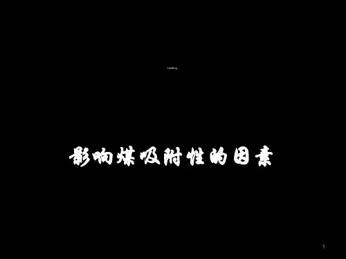 甲烷在煤层中吸附的影响因素