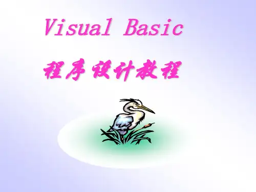 vb程序设计课件第一章第二章