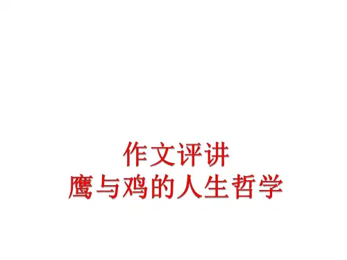鹰和鸡作文讲评