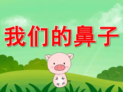 大班健康《我们的鼻子》 课件