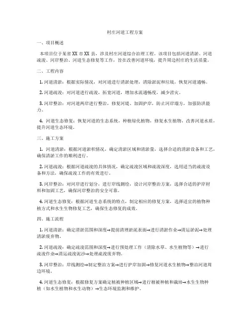 村庄河道工程方案