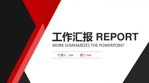 时尚大气简约创意工作汇报PPT模板