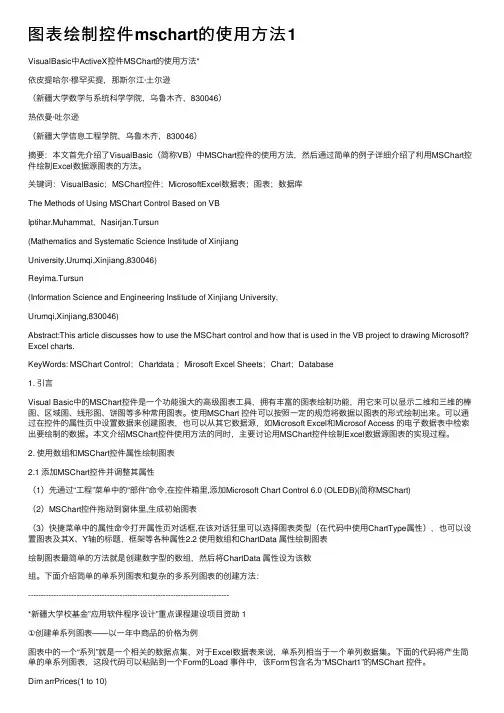 图表绘制控件mschart的使用方法1