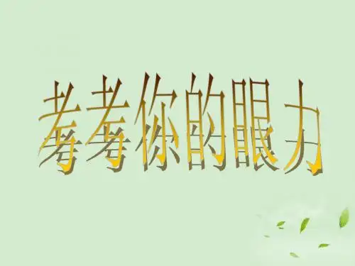 美术 图像与眼睛课件