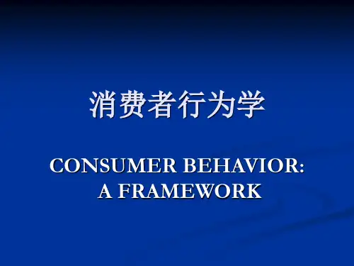 消费者行为学第一章 导论