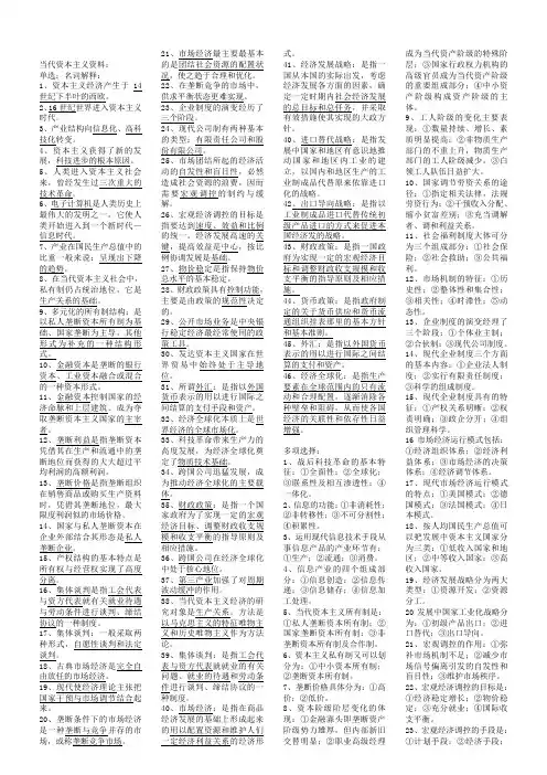 当代资本主义资料