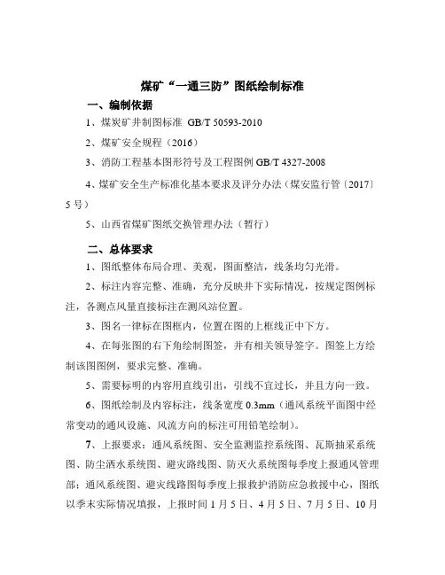 一通三防图纸绘制标准