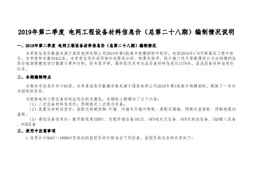2019第二季度信息价-2019年6月28日(会后调整版)V2.0