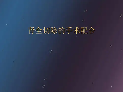 肾切除手术配合幻灯片课件