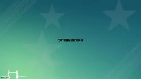 用统计图描述数据沪科讲课文档