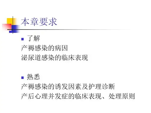第11章  产后并发症妇女的护理_PPT幻灯片