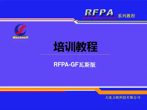RFPA2D瓦斯版培训教程