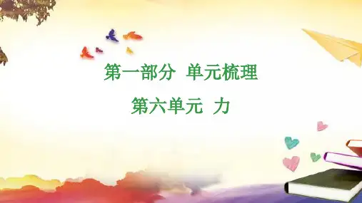 2024年中考物理总复习课件：第六单元 力