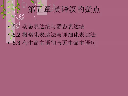 华先发英汉翻译教程第五章ppt课件