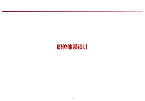 职位体系设计