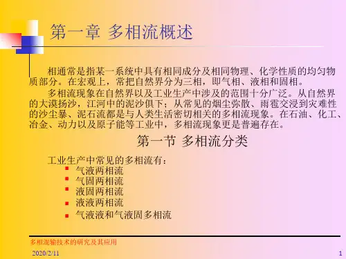 第一章多相流概述ppt课件