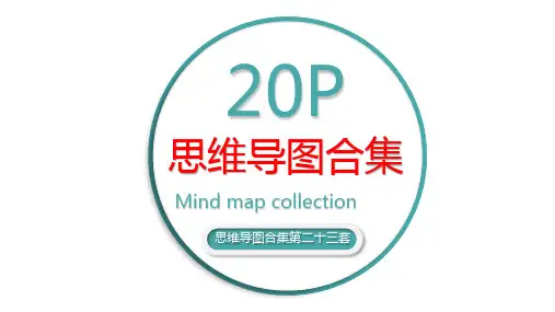 绿色思维导图合集第23套