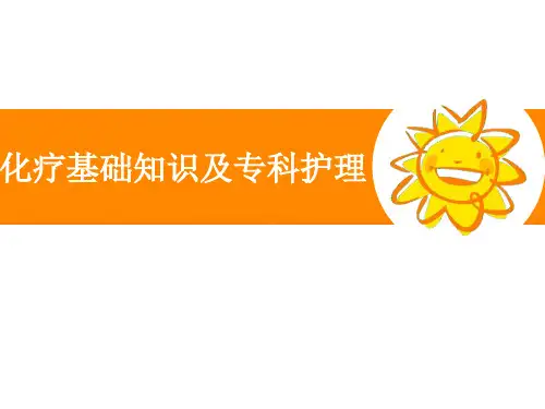 化疗基础知识及专科护理 PPT课件