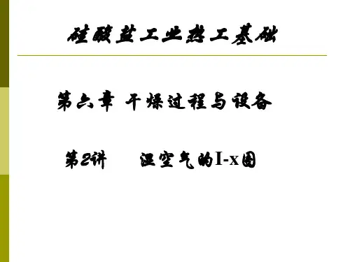 湿空气的Ix图