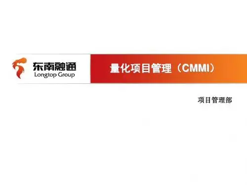 CMMI5系列培训_01项目经理访谈培训(一)_量化项目管理
