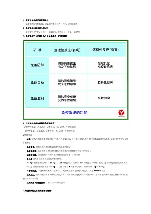 医学免疫学(第八版)考试习题完整版