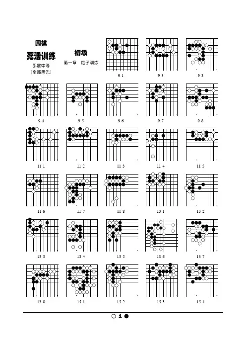 围棋死活邵振中 死活题