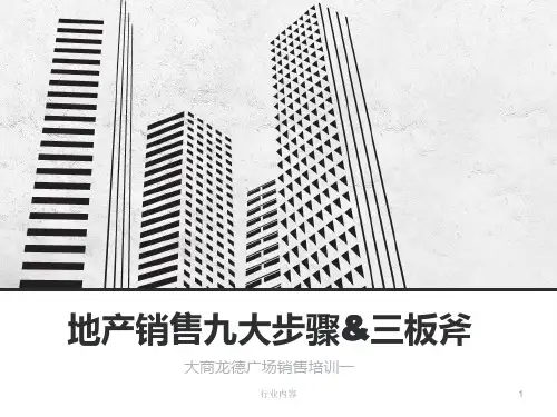 九大步骤及三板斧秘诀[行业特制]