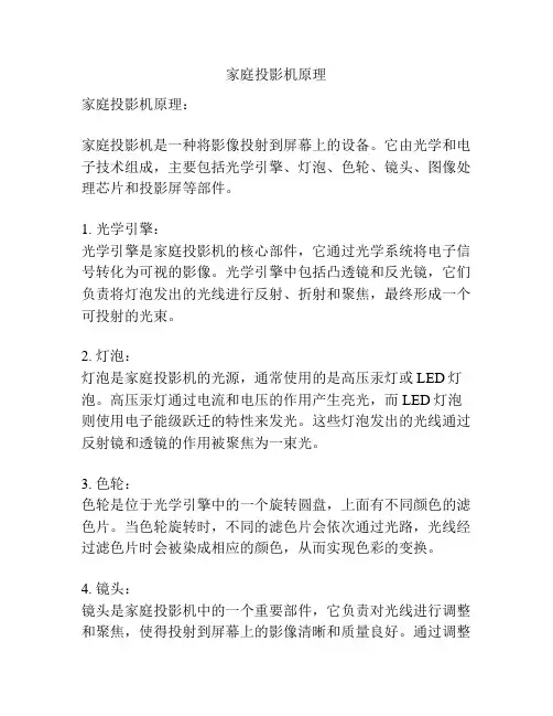 家庭投影机原理