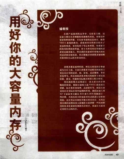 用好你的大容量内存