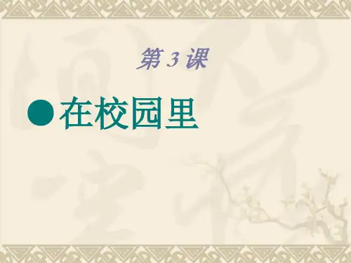 汉语口语速成-基础篇-第3课-精品PPT课件