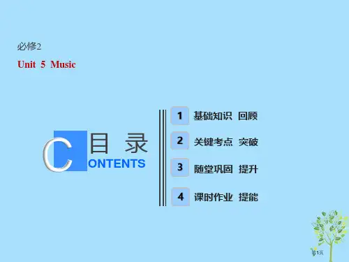 卷高考英语复习Unit5Music市赛课公开课一等奖省名师优质课获奖PPT课件