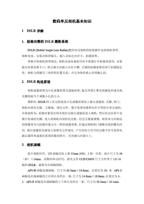 数码单反相机基本知识