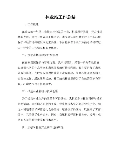 林业站工作总结