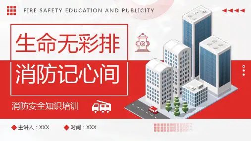 小学校园消防安全培训主题班会ppt模板(11)