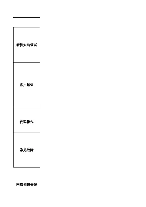 复印机2048N新机安装流程