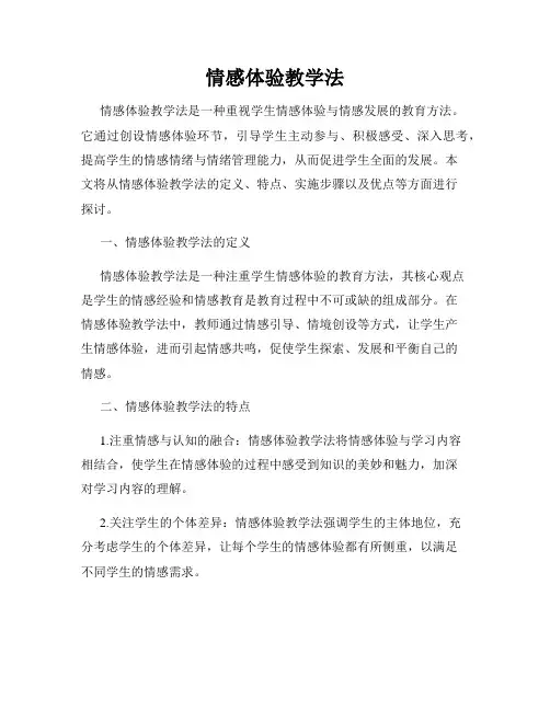 情感体验教学法